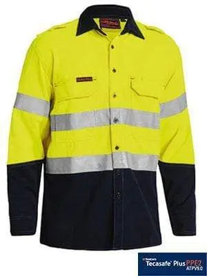 Bisley Workwear Tencate Tecasafe Plus 700 Hi Vis Fr Vented Shirt BS8082T Metro Workwear.
